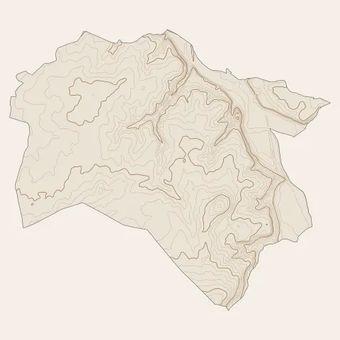Argenton-sur-Creuse : courbes de niveau