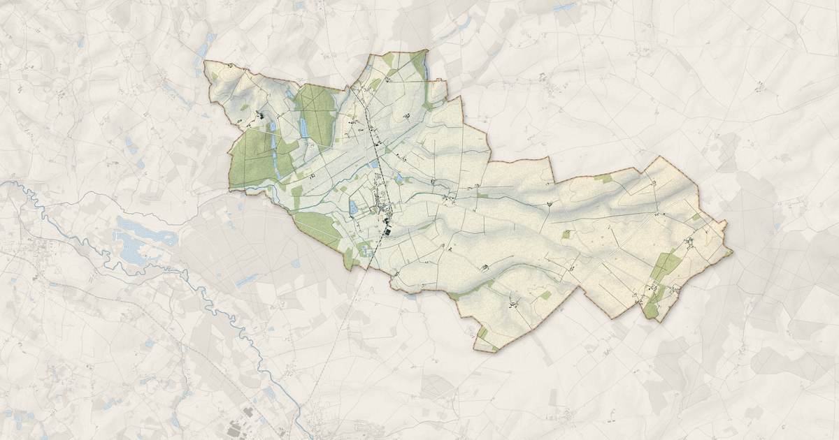 Portrait cartographique de Argy : relief, eau, forêts, bâti et voies, calculés à partir des données de l'IGN
