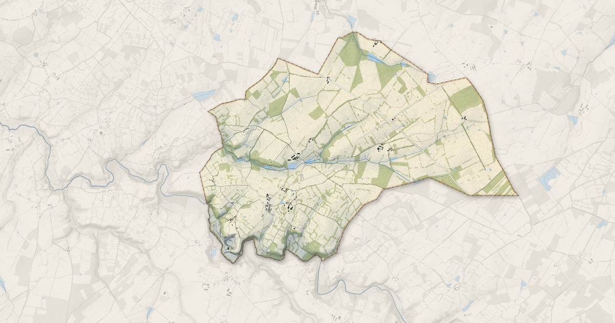 Portrait cartographique de Bonneuil : relief, eau, forêts, bâti et voies, calculés à partir des données de l'IGN
