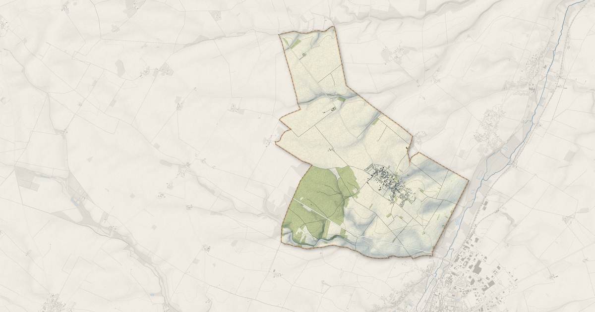 Portrait cartographique de Les Bordes : relief, eau, forêts, bâti et voies, calculés à partir des données de l'IGN