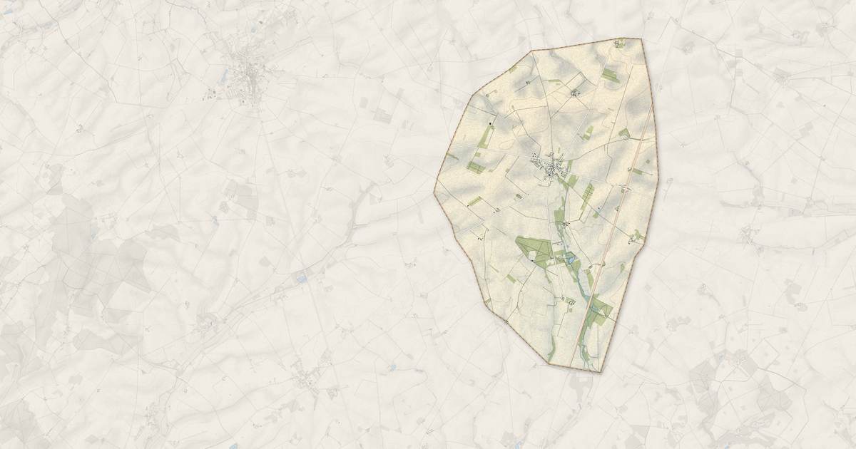 Portrait cartographique de Brion : relief, eau, forêts, bâti et voies, calculés à partir des données de l'IGN