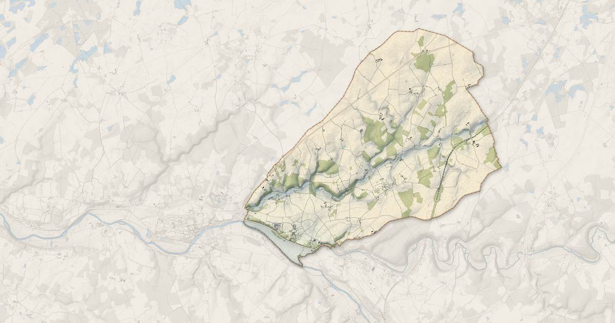 Portrait cartographique de Chasseneuil : relief, eau, forêts, bâti et voies, calculés à partir des données de l'IGN