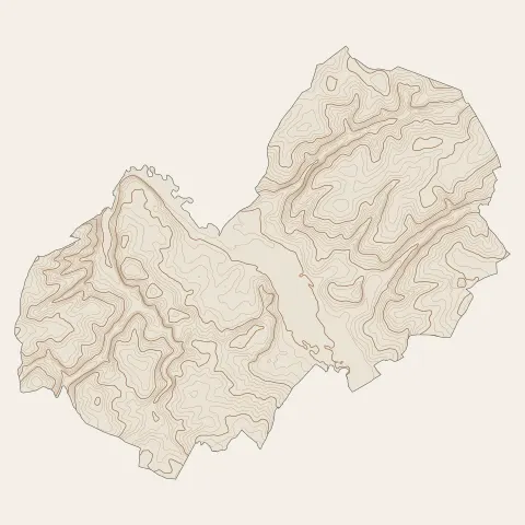 Châtillon-sur-Indre : courbes de niveau