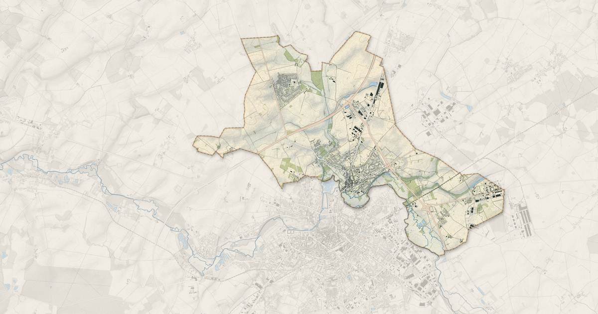 Portrait cartographique de Déols : relief, eau, forêts, bâti et voies, calculés à partir des données de l'IGN