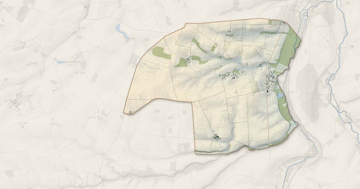 Portrait cartographique de Diou : relief, eau, forêts, bâti et voies, calculés à partir des données de l'IGN