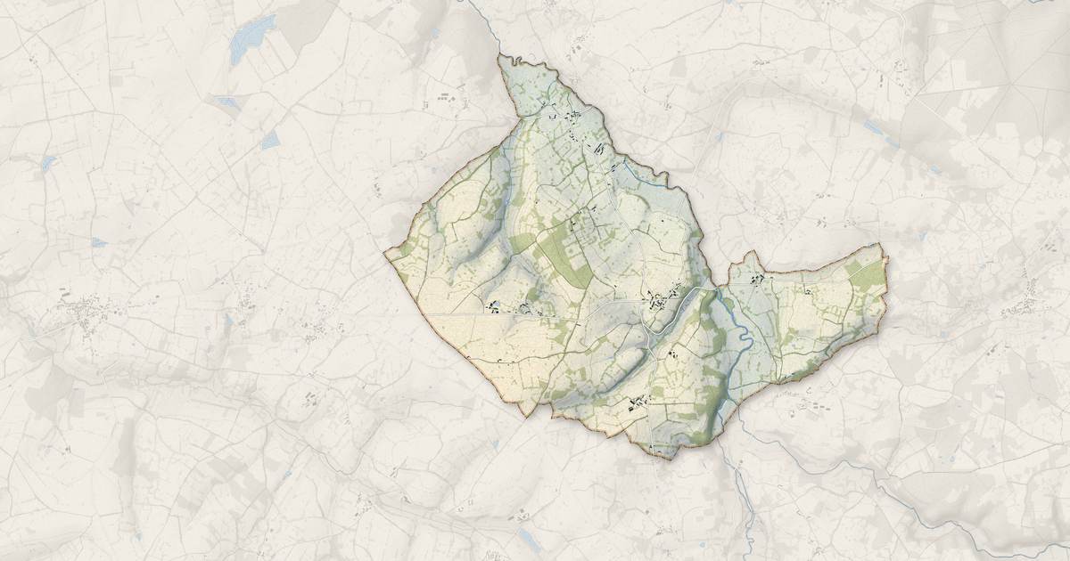 Portrait cartographique de Dunet : relief, eau, forêts, bâti et voies, calculés à partir des données de l'IGN