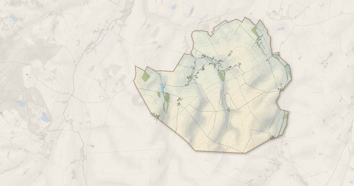 Portrait cartographique de Fontenay : relief, eau, forêts, bâti et voies, calculés à partir des données de l'IGN