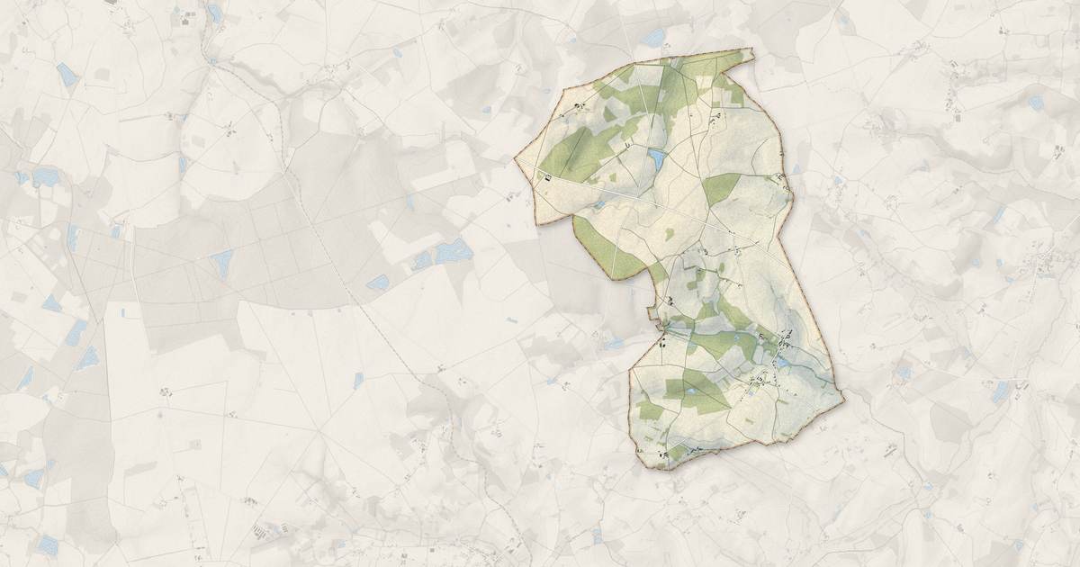 Portrait cartographique de Jeu-Maloches : relief, eau, forêts, bâti et voies, calculés à partir des données de l'IGN