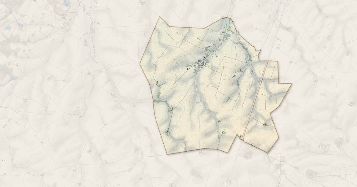 Portrait cartographique de Liniez : relief, eau, forêts, bâti et voies, calculés à partir des données de l'IGN