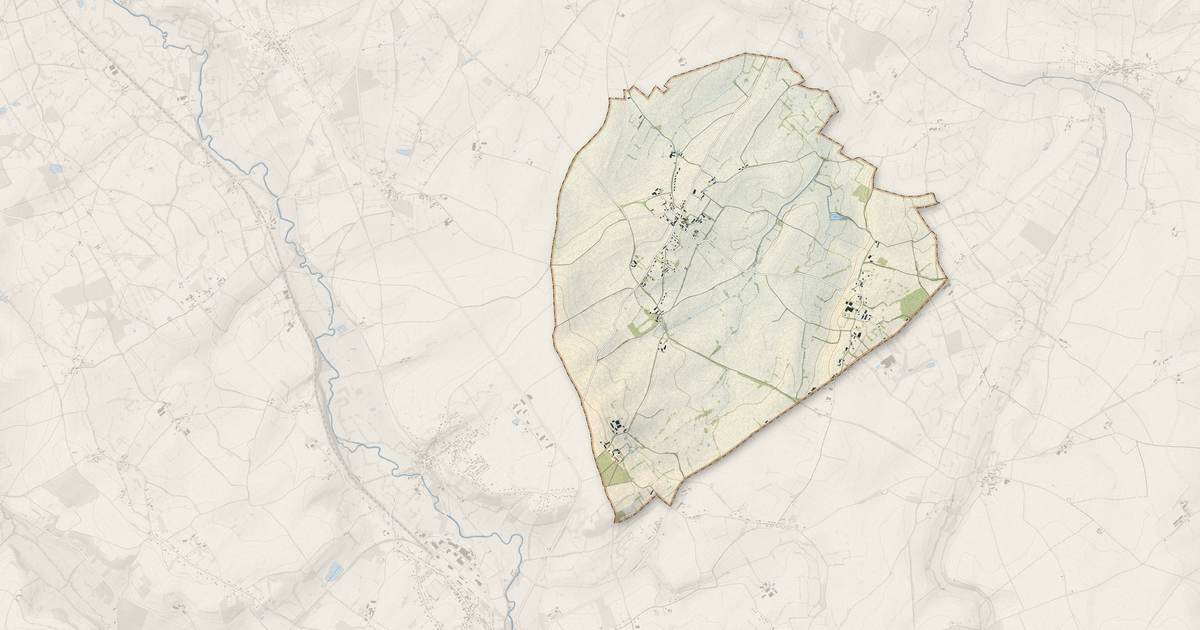 Portrait cartographique de Lourouer-Saint-Laurent : relief, eau, forêts, bâti et voies, calculés à partir des données de l'IGN