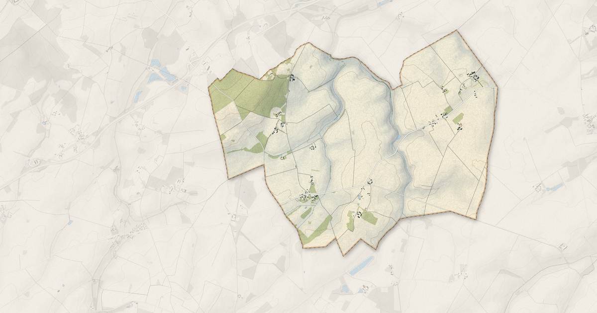 Portrait cartographique de Luçay-le-Libre : relief, eau, forêts, bâti et voies, calculés à partir des données de l'IGN