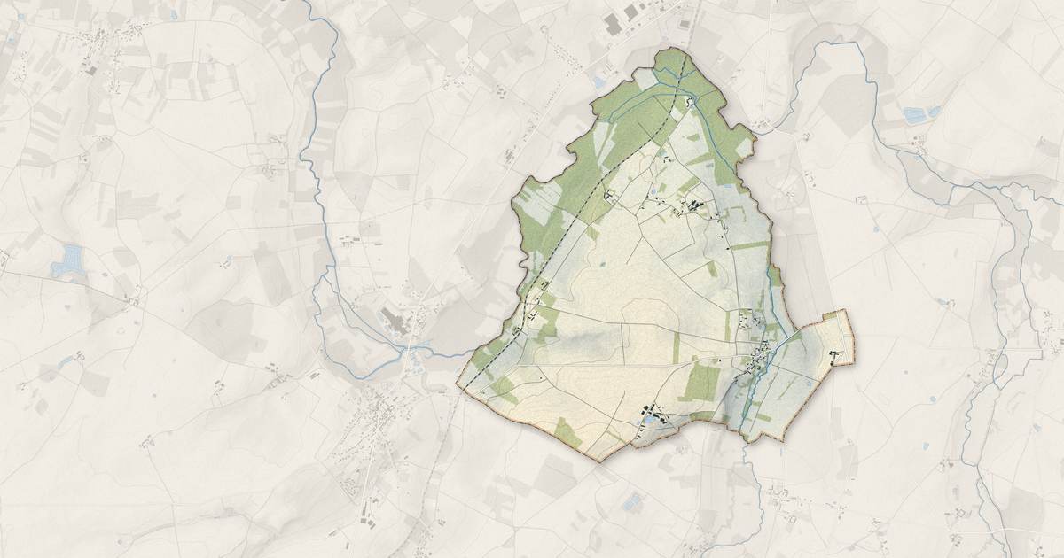 Portrait cartographique de Menetou-sur-Nahon : relief, eau, forêts, bâti et voies, calculés à partir des données de l'IGN