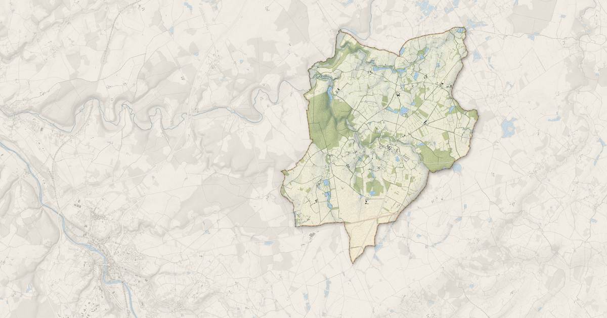 Portrait cartographique de Mosnay : relief, eau, forêts, bâti et voies, calculés à partir des données de l'IGN