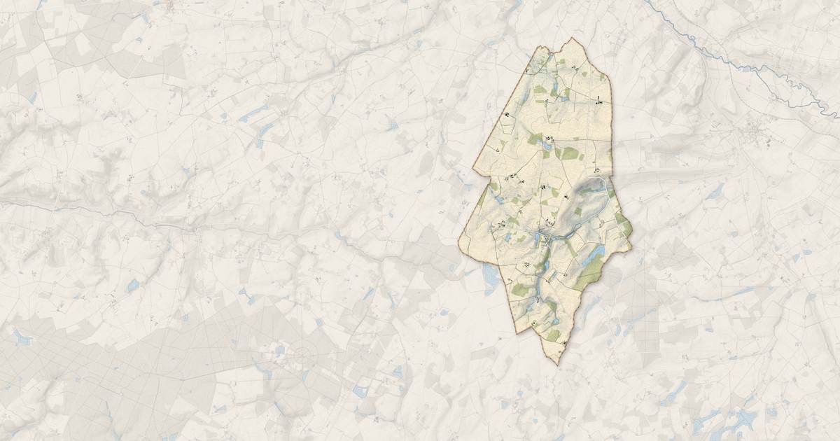Portrait cartographique de Murs : relief, eau, forêts, bâti et voies, calculés à partir des données de l'IGN