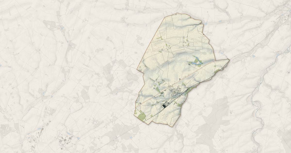 Portrait cartographique de Neuvy-Pailloux : relief, eau, forêts, bâti et voies, calculés à partir des données de l'IGN