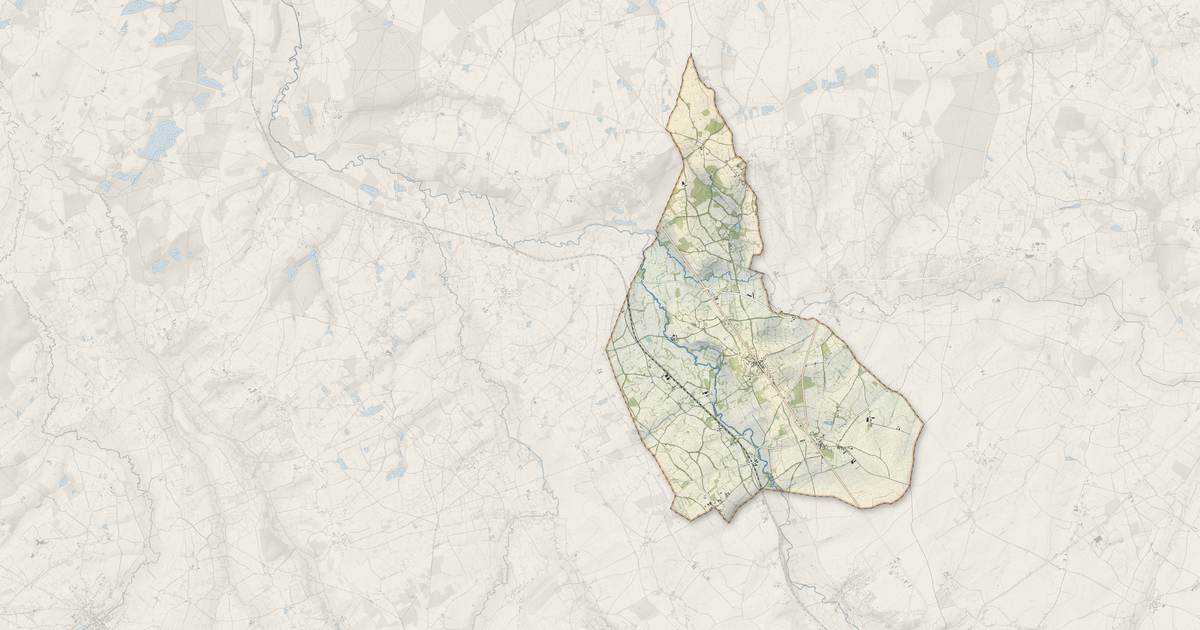 Portrait cartographique de Nohant-Vic : relief, eau, forêts, bâti et voies, calculés à partir des données de l'IGN