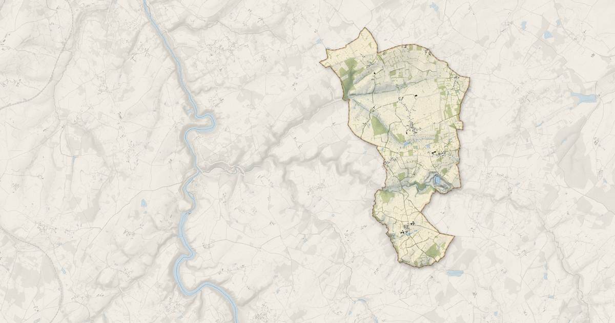 Portrait cartographique de Pommiers : relief, eau, forêts, bâti et voies, calculés à partir des données de l'IGN