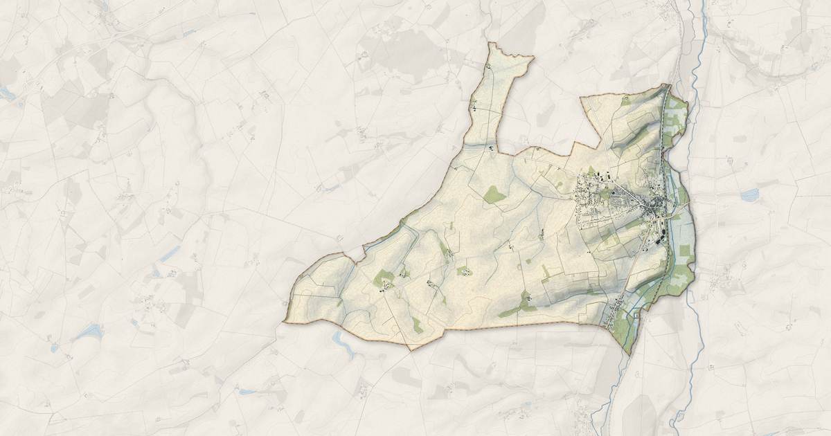 Portrait cartographique de Reuilly : relief, eau, forêts, bâti et voies, calculés à partir des données de l'IGN