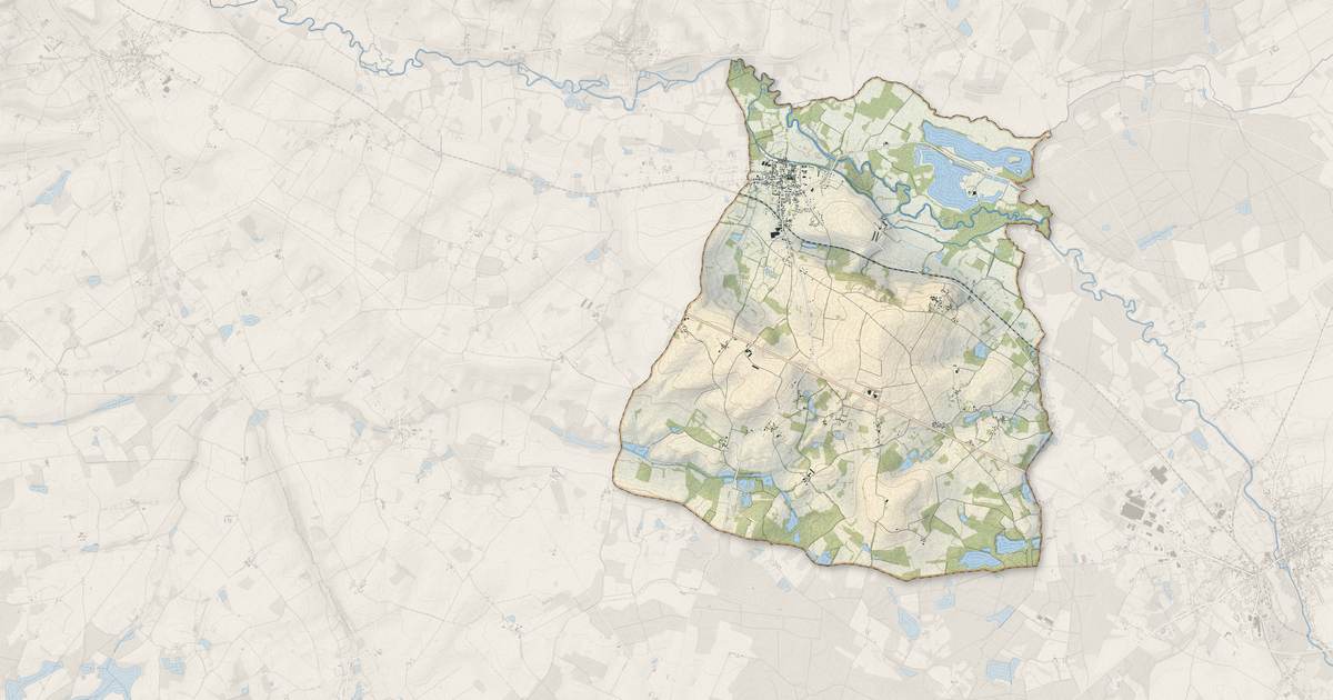 Portrait cartographique de Saint-Genou : relief, eau, forêts, bâti et voies, calculés à partir des données de l'IGN
