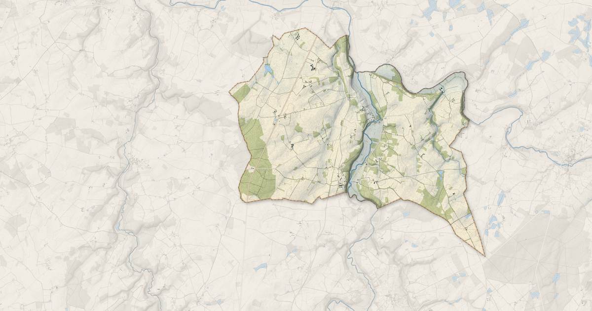 Portrait cartographique de Saint-Hilaire-sur-Benaize : relief, eau, forêts, bâti et voies, calculés à partir des données de l'IGN