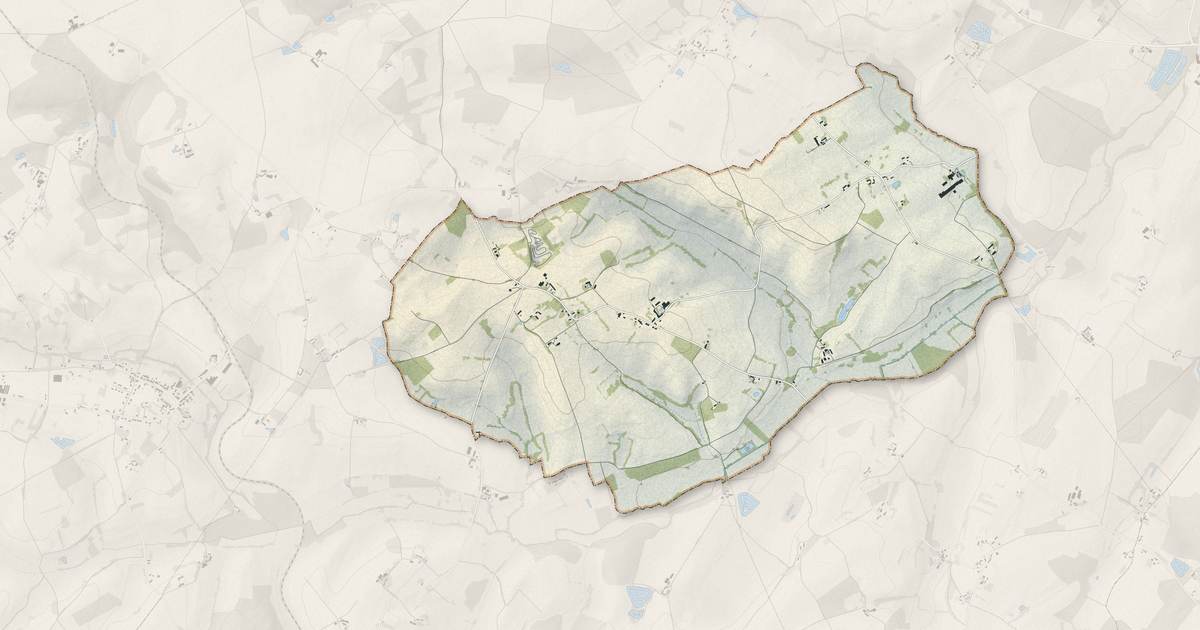 Portrait cartographique de Selles-sur-Nahon : relief, eau, forêts, bâti et voies, calculés à partir des données de l'IGN