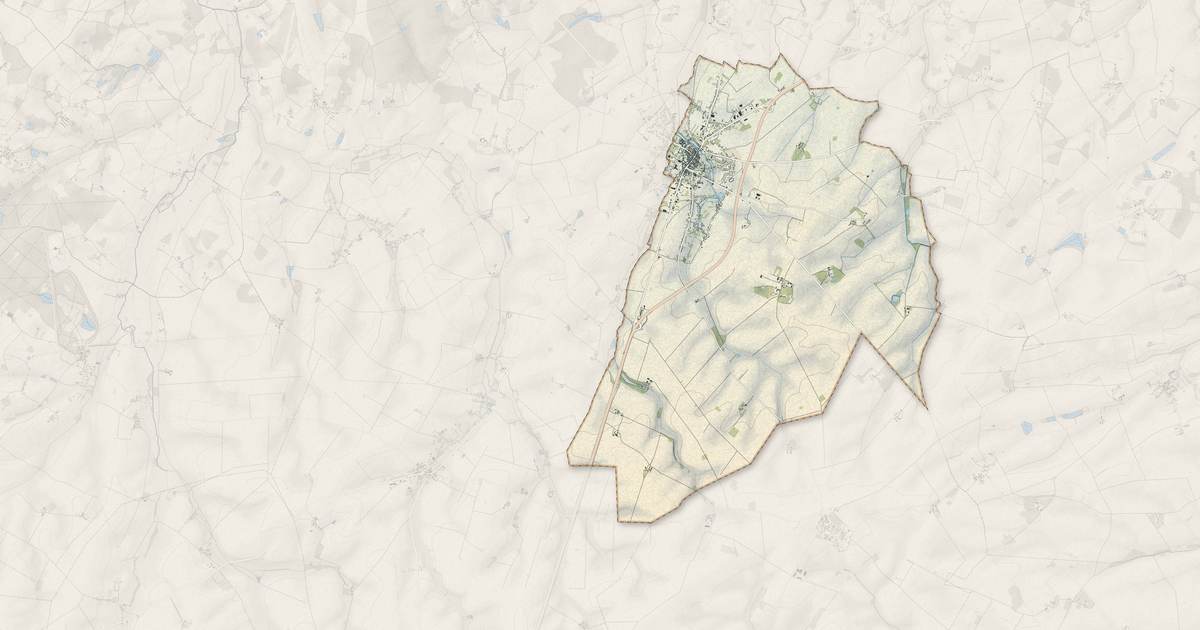 Portrait cartographique de Vatan : relief, eau, forêts, bâti et voies, calculés à partir des données de l'IGN
