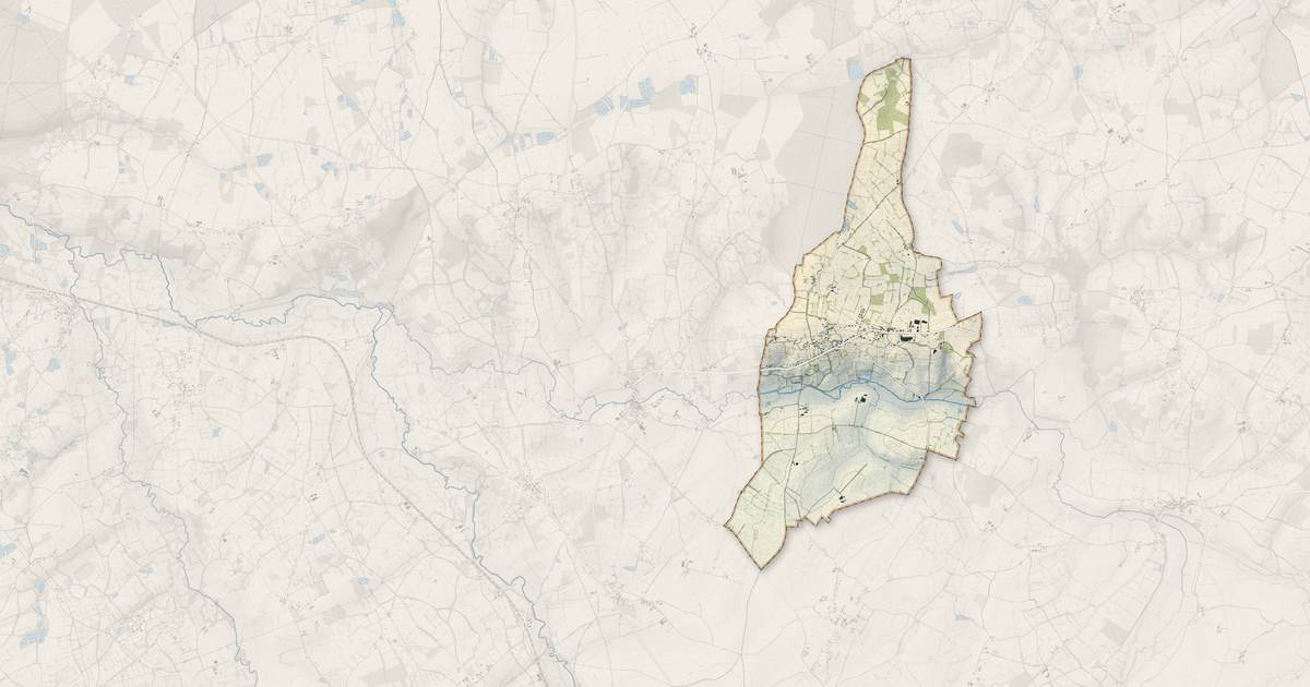 Portrait cartographique de Verneuil-sur-Igneraie : relief, eau, forêts, bâti et voies, calculés à partir des données de l'IGN