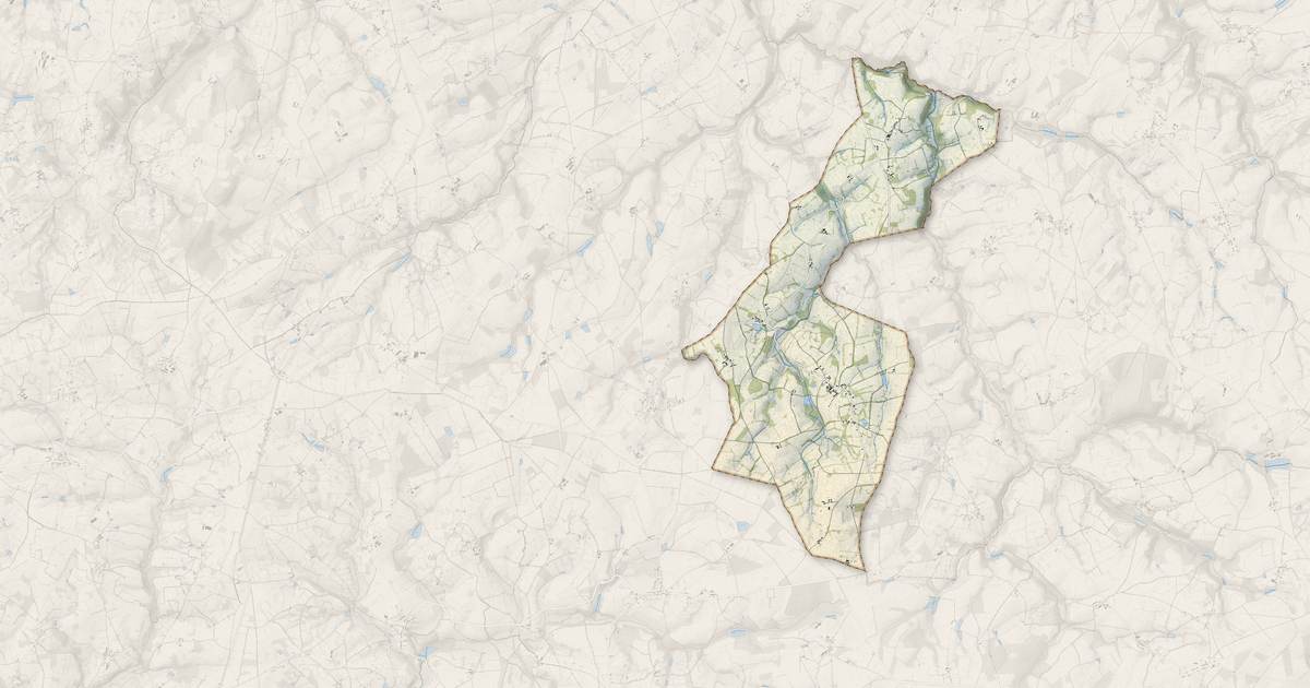 Portrait cartographique de Vigoulant : relief, eau, forêts, bâti et voies, calculés à partir des données de l'IGN