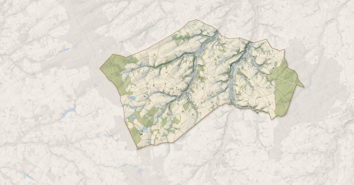 Portrait cartographique de Villentrois-Faverolles-en-Berry : relief, eau, forêts, bâti et voies, calculés à partir des données de l'IGN