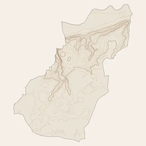 Ballan-Miré : courbes de niveau