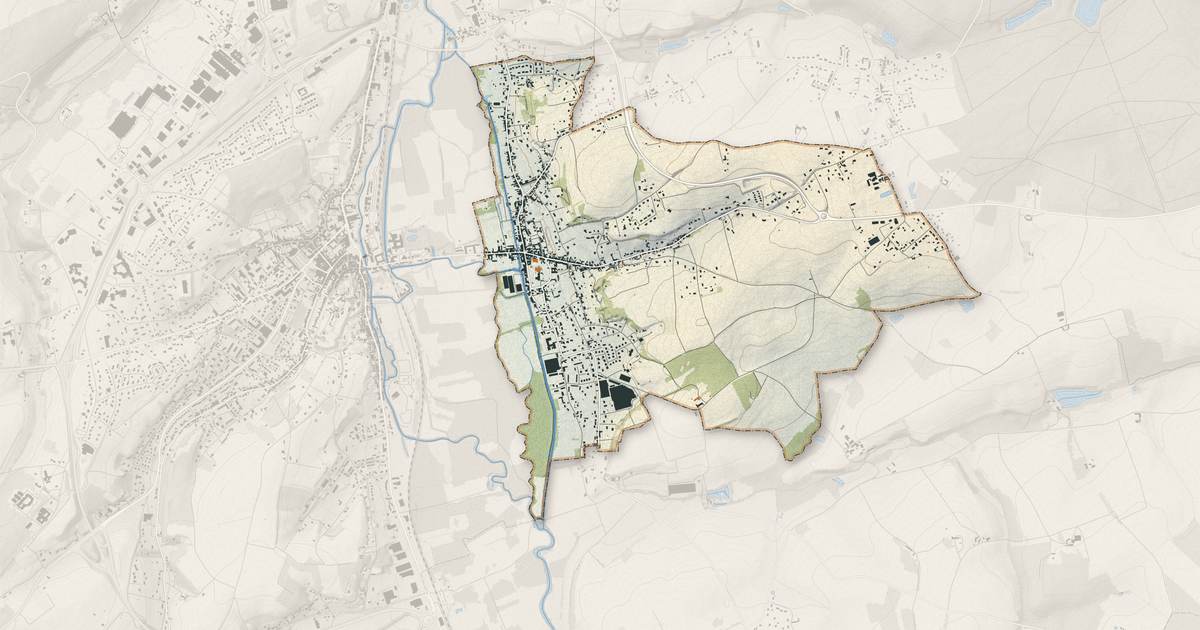 Portrait cartographique de Beaulieu-lès-Loches : relief, eau, forêts, bâti et voies, calculés à partir des données de l'IGN