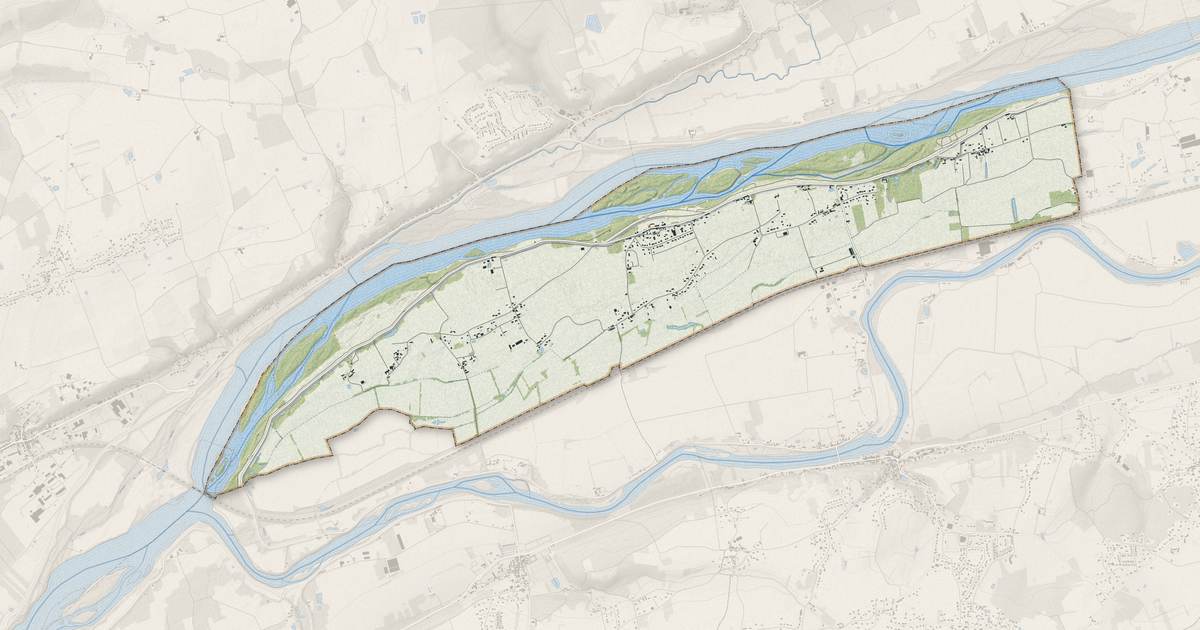 Portrait cartographique de Berthenay : relief, eau, forêts, bâti et voies, calculés à partir des données de l'IGN
