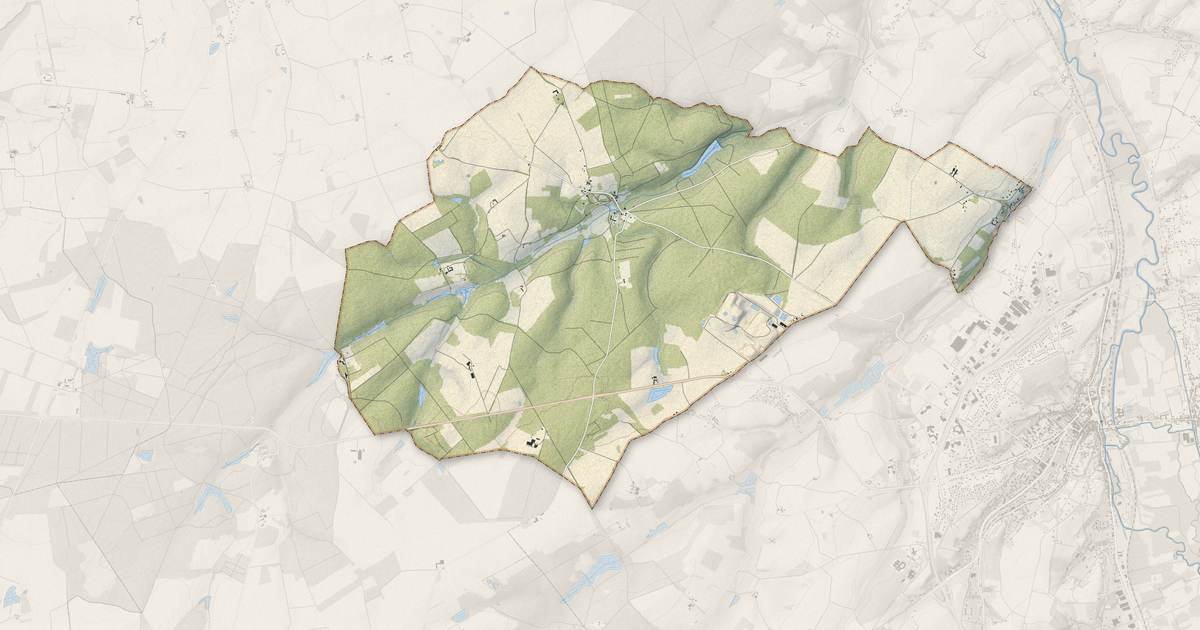 Portrait cartographique de Chanceaux-près-Loches : relief, eau, forêts, bâti et voies, calculés à partir des données de l'IGN