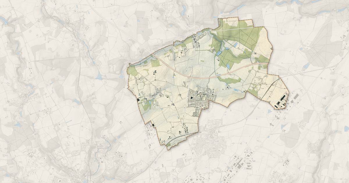 Portrait cartographique de Chanceaux-sur-Choisille : relief, eau, forêts, bâti et voies, calculés à partir des données de l'IGN