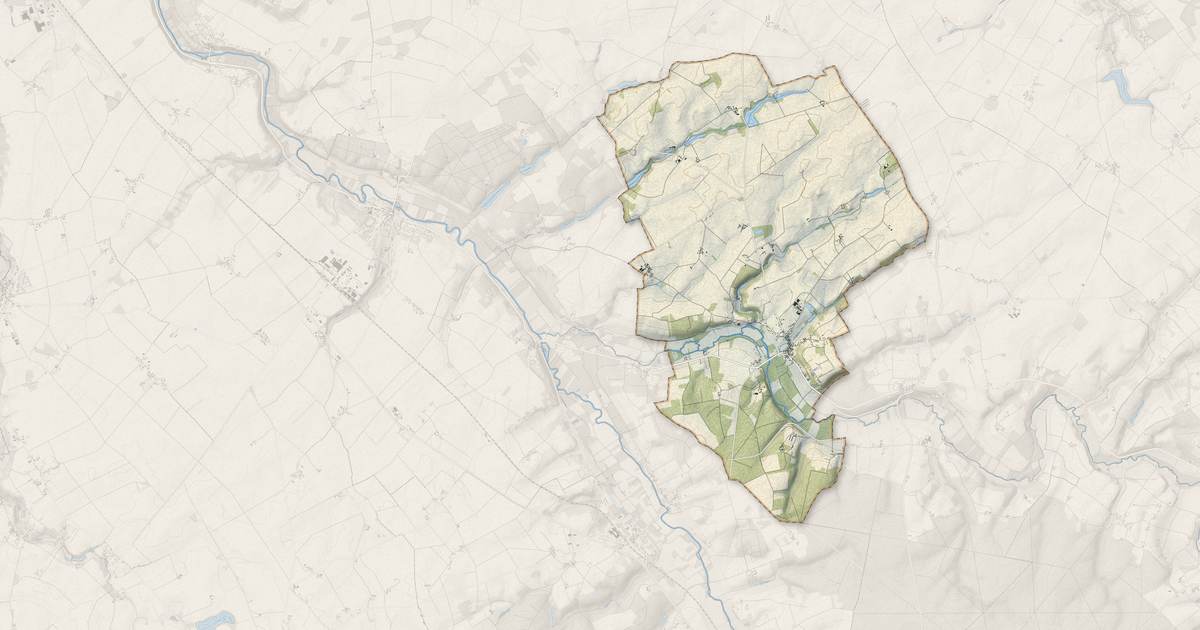 Portrait cartographique de Chédigny : relief, eau, forêts, bâti et voies, calculés à partir des données de l'IGN