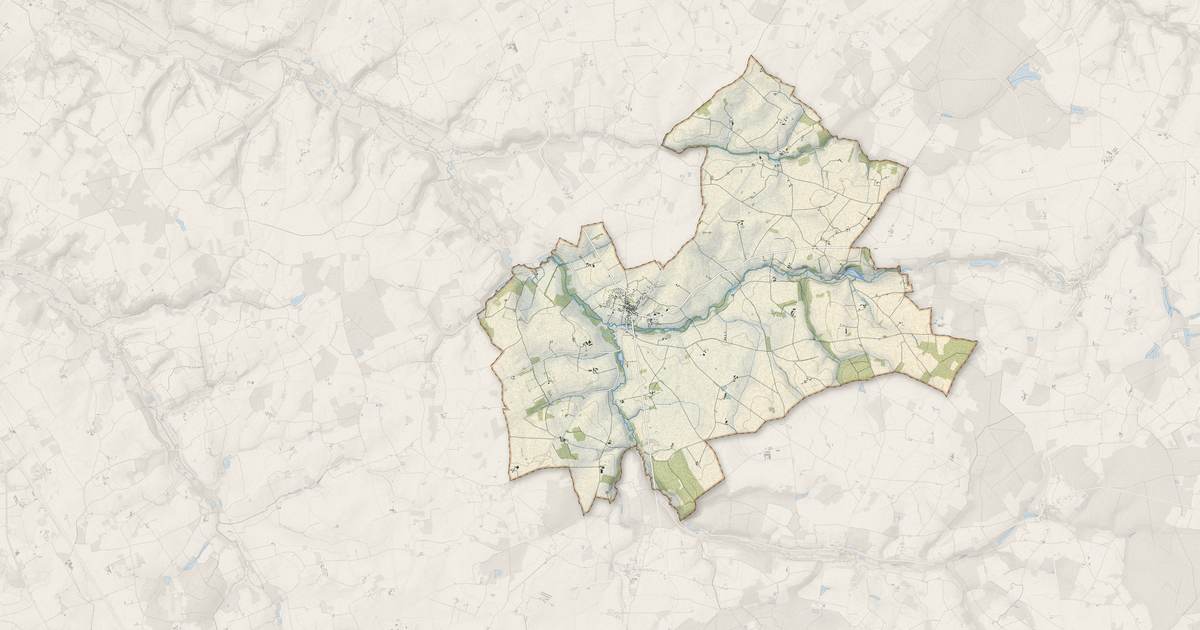 Portrait cartographique de Chemillé-sur-Dême : relief, eau, forêts, bâti et voies, calculés à partir des données de l'IGN