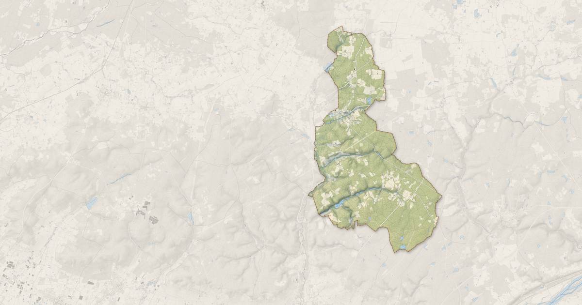 Portrait cartographique de Continvoir : relief, eau, forêts, bâti et voies, calculés à partir des données de l'IGN