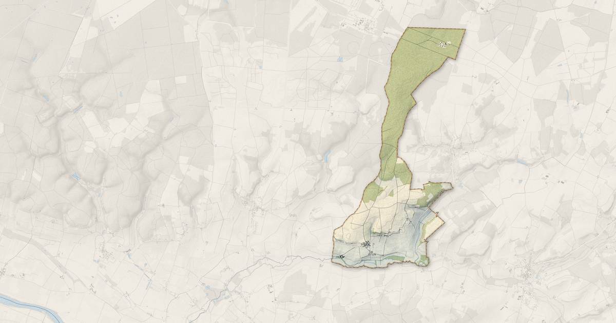 Portrait cartographique de Crissay-sur-Manse : relief, eau, forêts, bâti et voies, calculés à partir des données de l'IGN