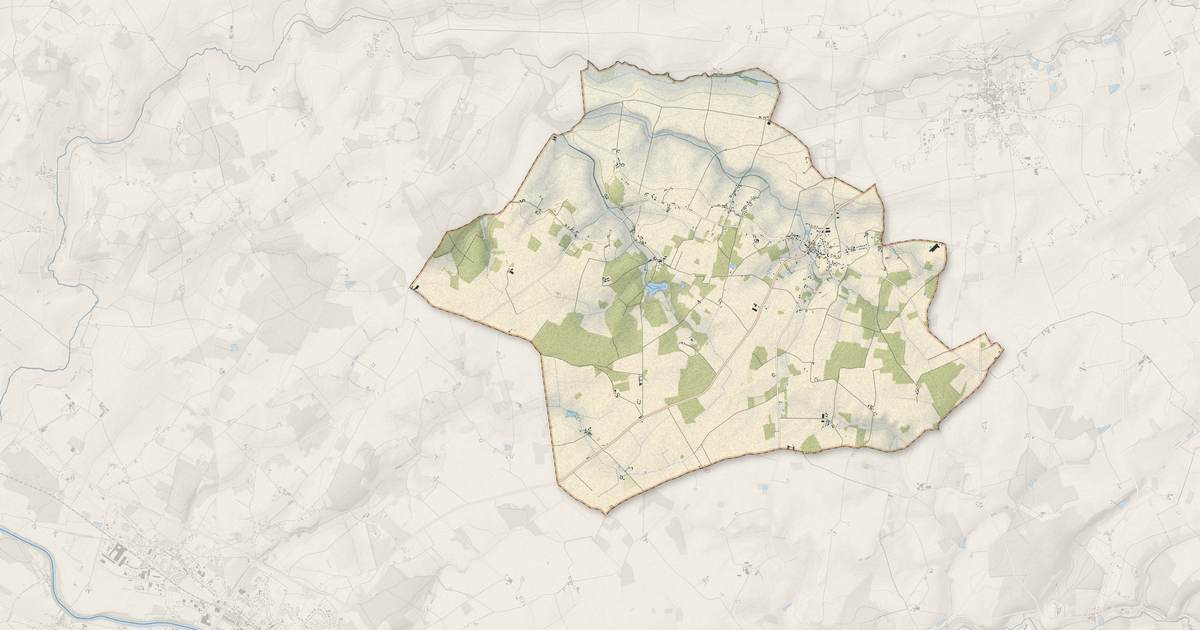 Portrait cartographique de Cussay : relief, eau, forêts, bâti et voies, calculés à partir des données de l'IGN