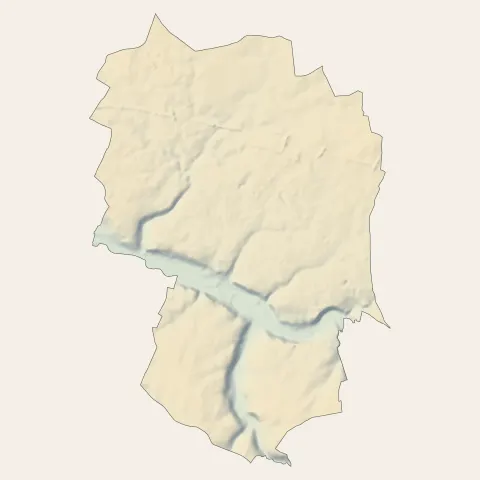 Esvres : relief