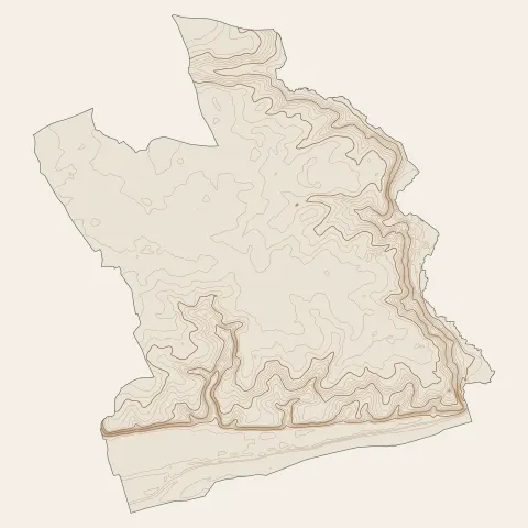 Fondettes : courbes de niveau