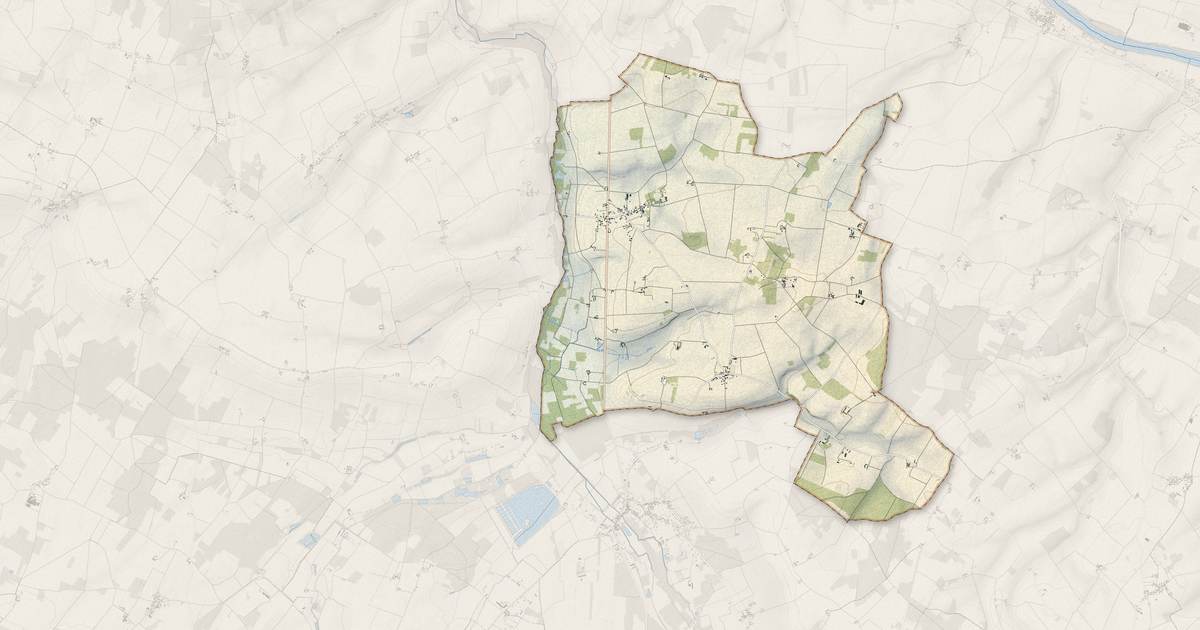 Portrait cartographique de Lémeré : relief, eau, forêts, bâti et voies, calculés à partir des données de l'IGN