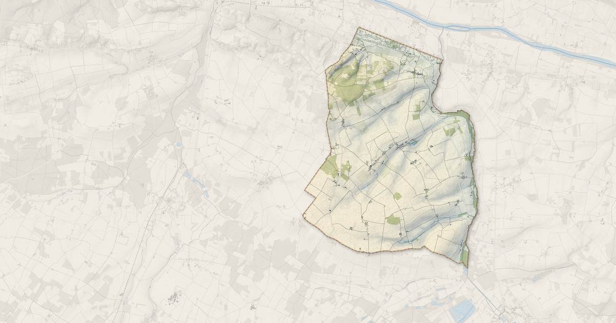 Portrait cartographique de Ligré : relief, eau, forêts, bâti et voies, calculés à partir des données de l'IGN