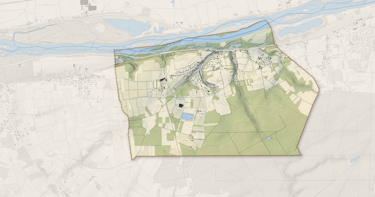 Portrait cartographique de Lussault-sur-Loire : relief, eau, forêts, bâti et voies, calculés à partir des données de l'IGN