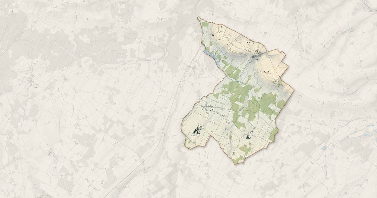 Portrait cartographique de Marçay : relief, eau, forêts, bâti et voies, calculés à partir des données de l'IGN