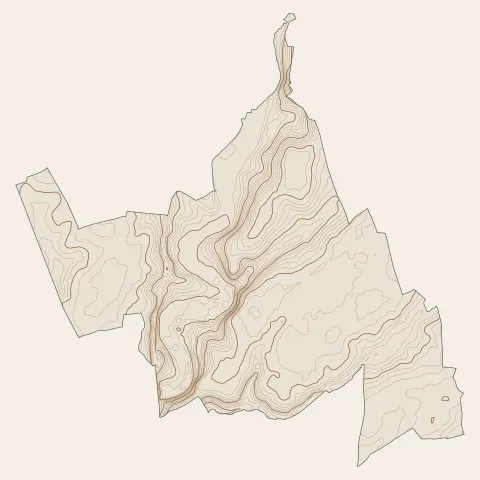 Mettray : courbes de niveau
