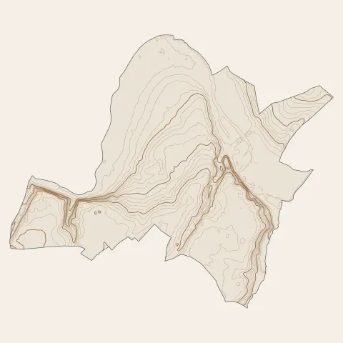 Montbazon : courbes de niveau