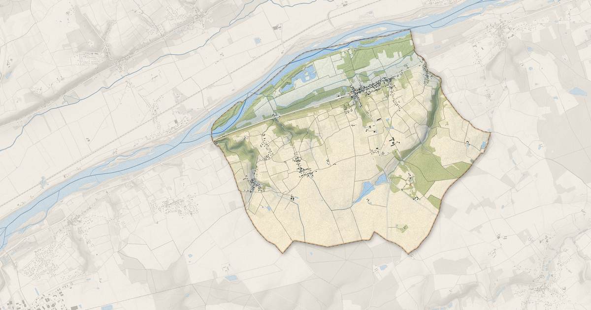 Portrait cartographique de Mosnes : relief, eau, forêts, bâti et voies, calculés à partir des données de l'IGN
