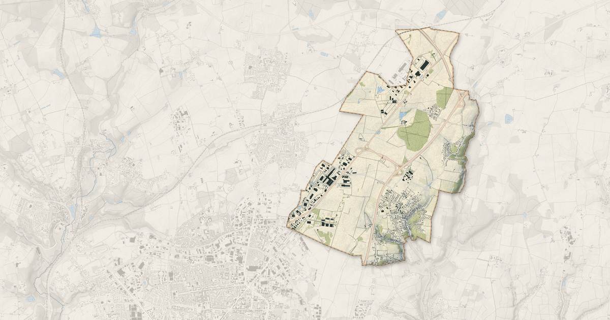 Portrait cartographique de Parçay-Meslay : relief, eau, forêts, bâti et voies, calculés à partir des données de l'IGN