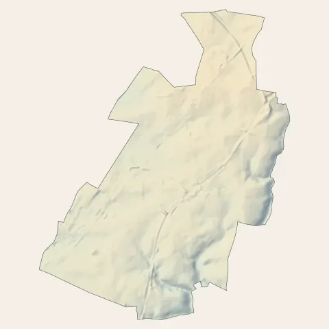 Parçay-Meslay : relief